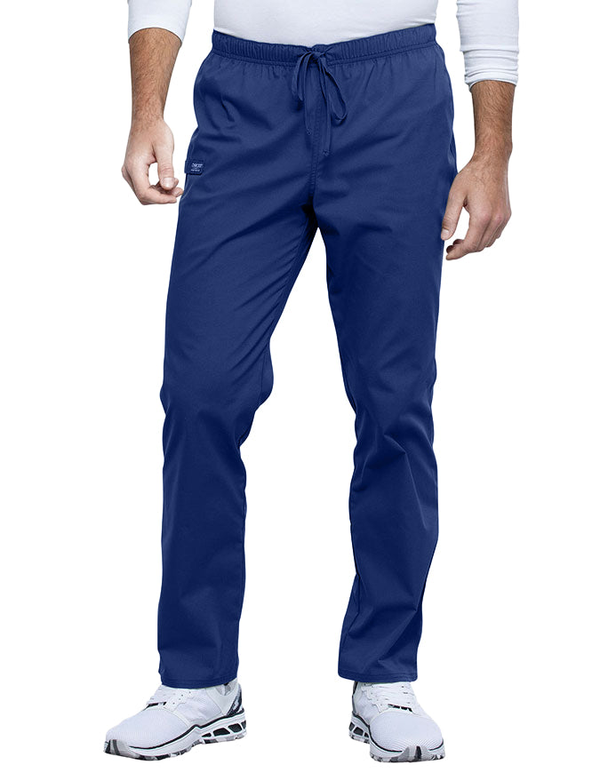 Cherokee Workwear Professionals Unisex Pocketless Drawstring Pant navy