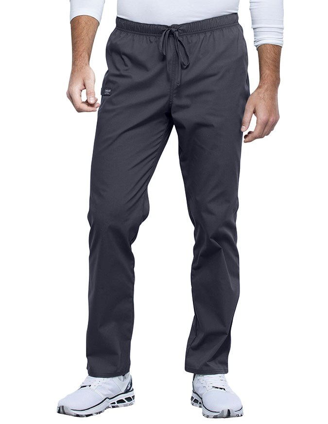 Cherokee Workwear Professionals Unisex Pocketless Drawstring Pant pewter