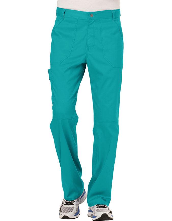 Cherokee Workwear Revolution Men's Fly Front Pant - Teal Blue