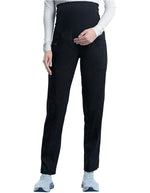 Cherokee Workwear Revolution Women's Slim Fit Maternity Petite Pant Black