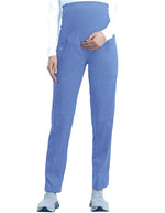 Cherokee Workwear Revolution Women's Slim Fit Maternity Pant - Ciel Blue