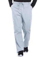 Cherokee Workwear Professionals Men's Tapered Leg Drawstring Cargo Pant - Grey