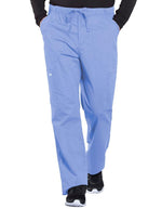 Cherokee Workwear Professionals Men's Tapered Leg Drawstring Cargo Tall Pant - Ciel Blue