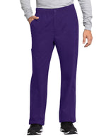 Cherokee Workwear Revolution Tech Men's Mid Rise Straight Leg Zip Fly Pant  Eggplant