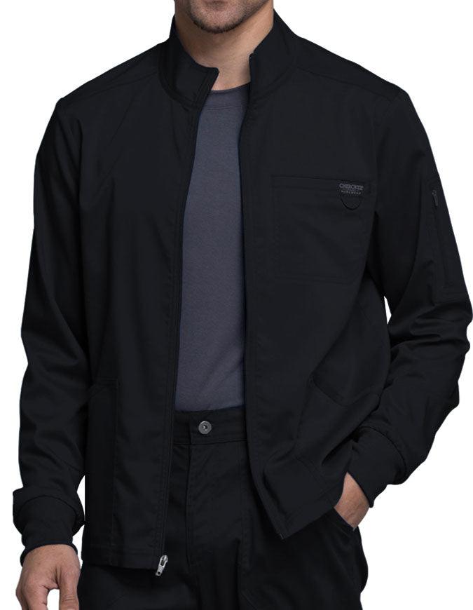 Cherokee Workwear Revolution Men's Zip Front Jacket - Black