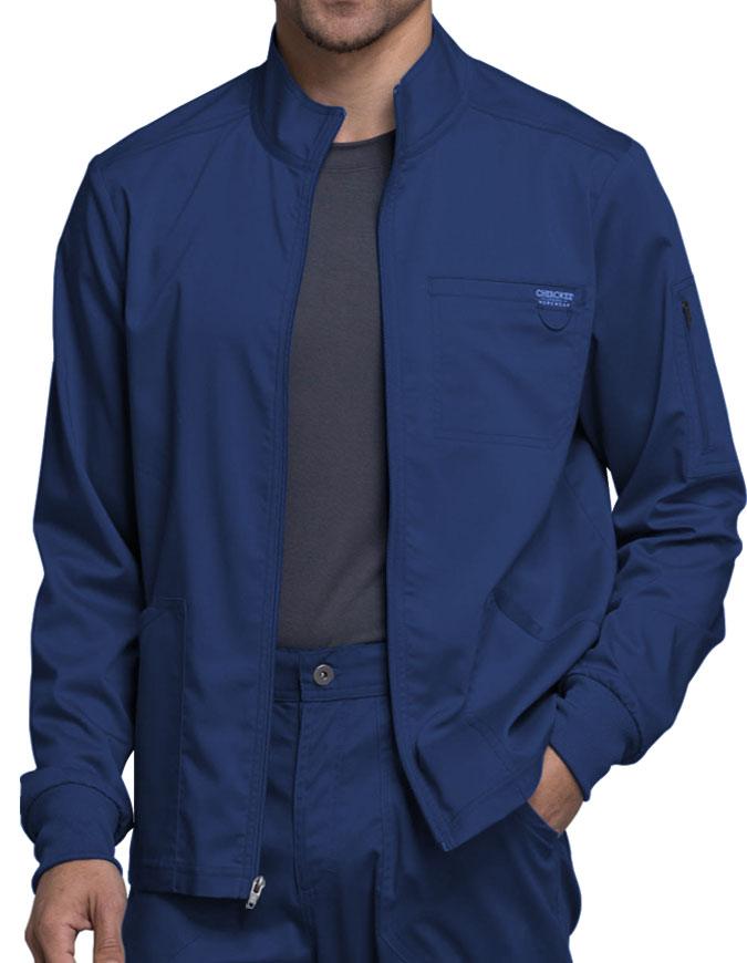 Cherokee Workwear Revolution Men's Zip Front Jacket - Navy