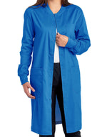 Cherokee Workwear Revolution Unisex 40 Inches Snap Front Lab Coat Royal