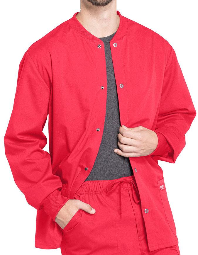 Cherokee Workwear Professional Men's Warm-up Jacket - Red