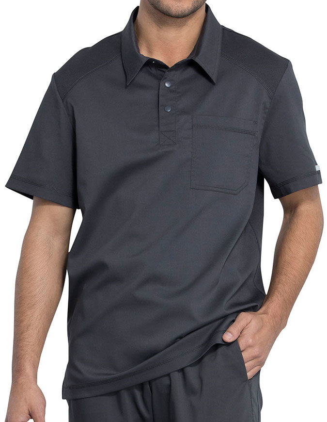 Cherokee Workwear Revolution Men's Polo Shirt Pewter