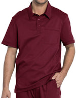 Cherokee Workwear Revolution Men's Polo Shirt wine