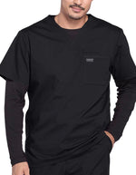 Cherokee Workwear Professionals Men's V-Neck Basic Scrubs Top - Black