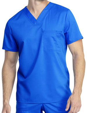 Cherokee Workwear Revolution Tech Unisex V-neck Top - Royal Blue