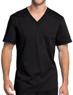 Cherokee Workwear Revolution Tech Men's V-Neck Top -Black