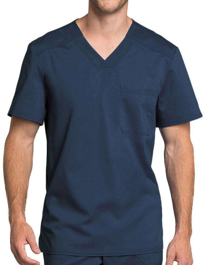 Cherokee Workwear Revolution Tech Men's V-Neck Top - navy