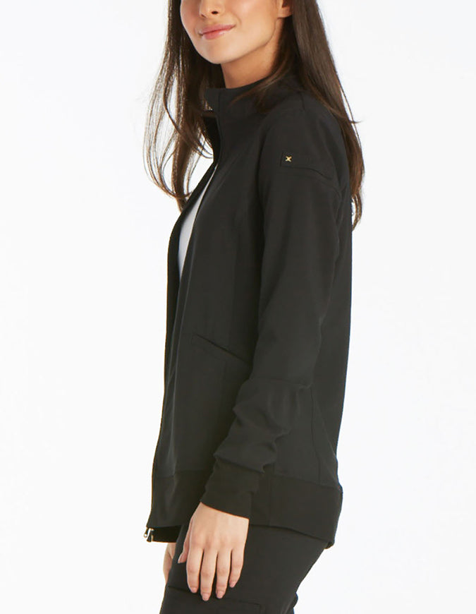 Cherokee iFlex Women's Zip Front Jacket - Black