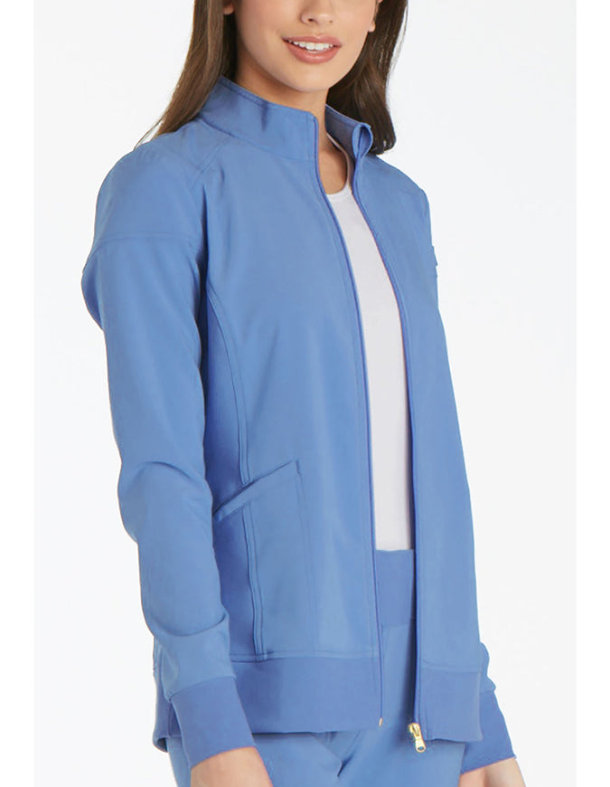 Cherokee iFlex Women's Zip Front Jacket - Ciel Blue