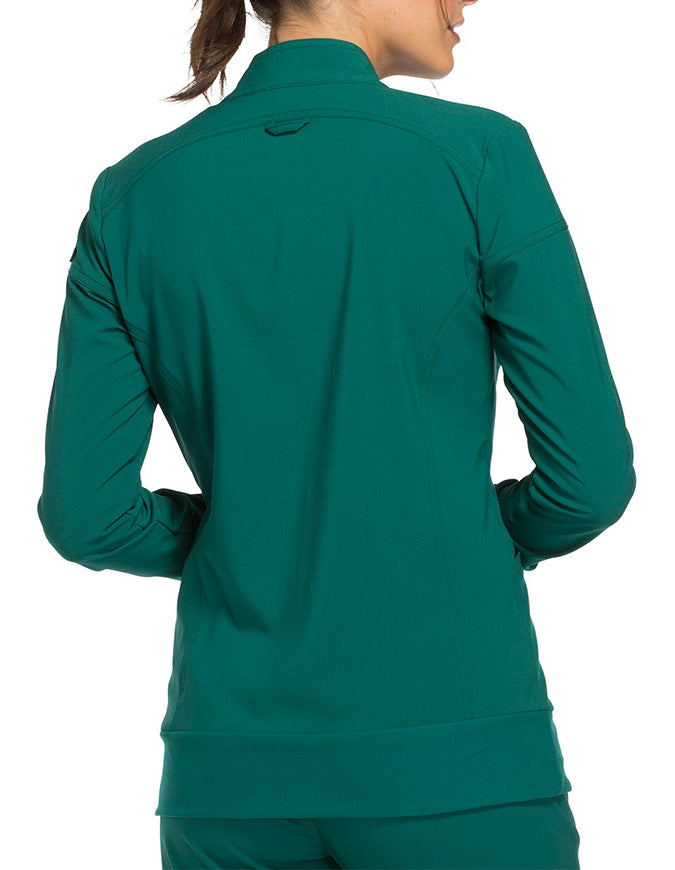 Cherokee iFlex Women's Zip Front Jacket - Hunter Green