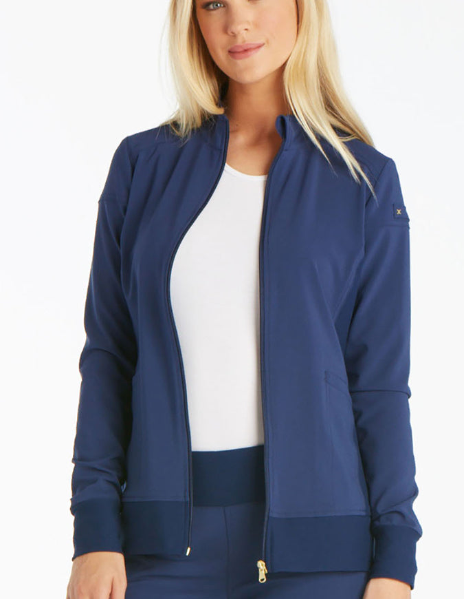 Cherokee iFlex Women's Zip Front Jacket - Navy