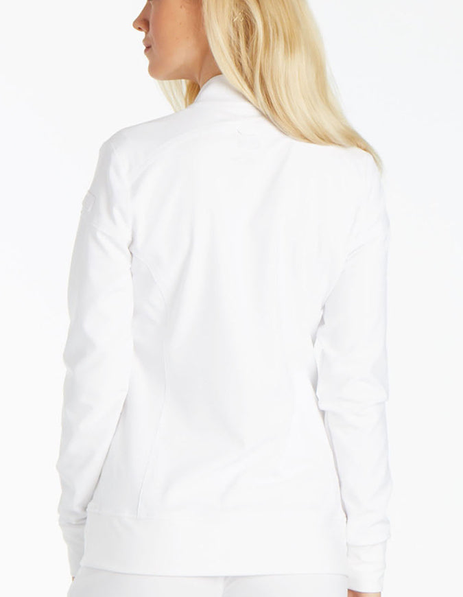 Cherokee iFlex Women's Zip Front Jacket - White