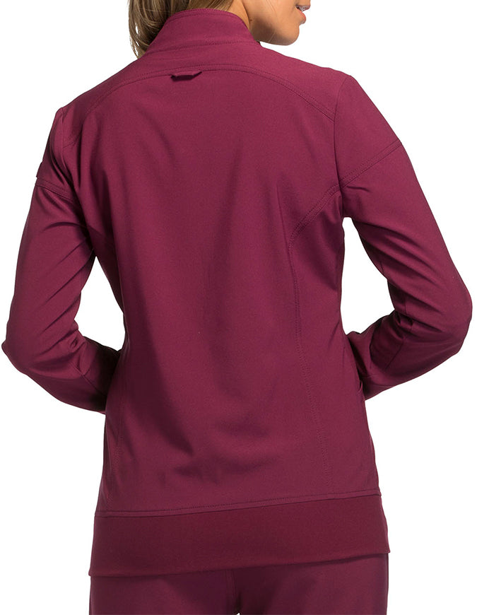 Cherokee iFlex Women's Zip Front Jacket - Wine