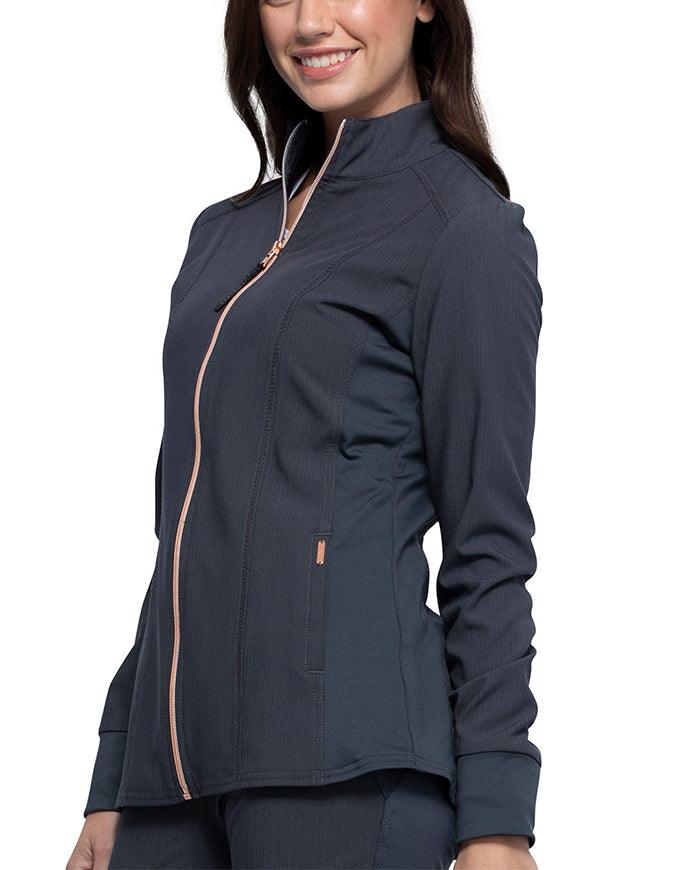 Cherokee Statement Women's Zip Front Jacket - pewter