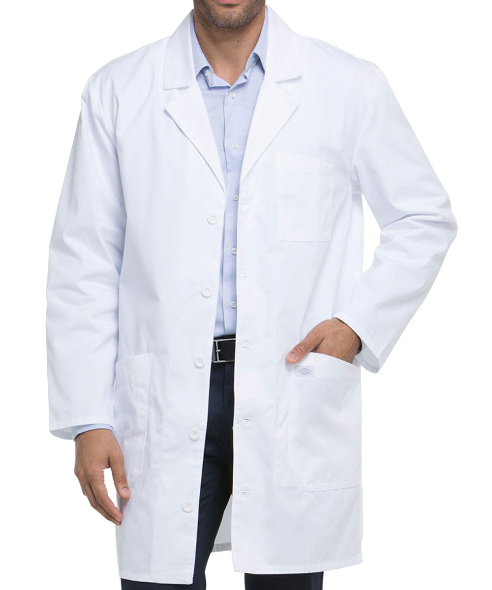 Dickies EDS 37 Inch Unisex iPad Long Lab Coat - White