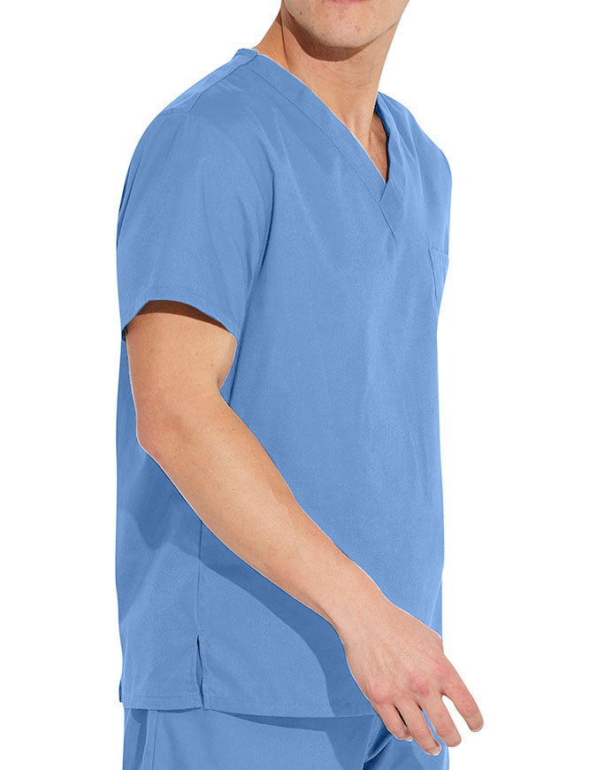 Dickies EDS Signature Unisex V-Neck Scrub Top - Ceil Blue