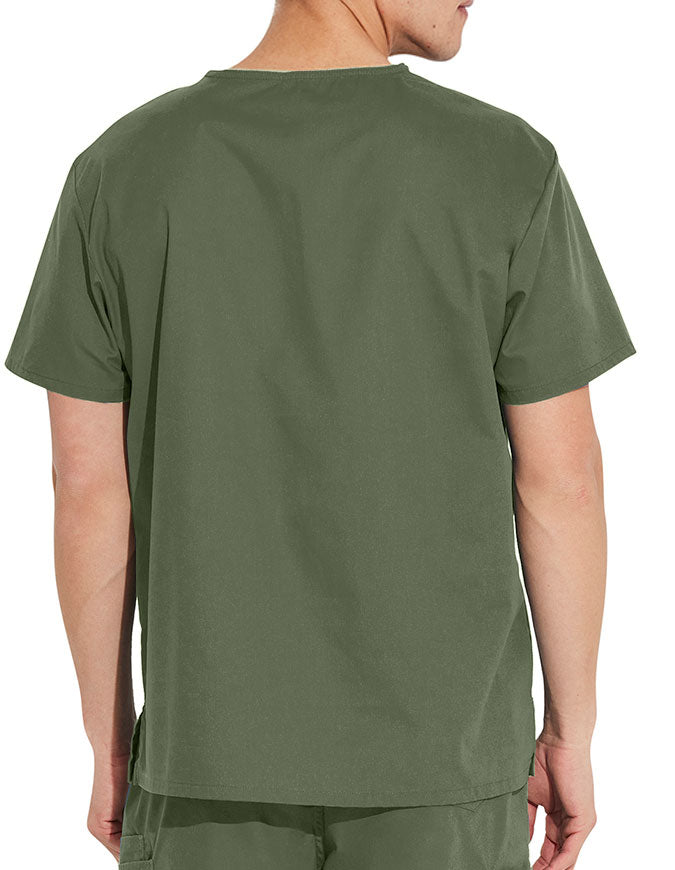 Dickies EDS Signature Unisex V-Neck Scrub Top - Olive