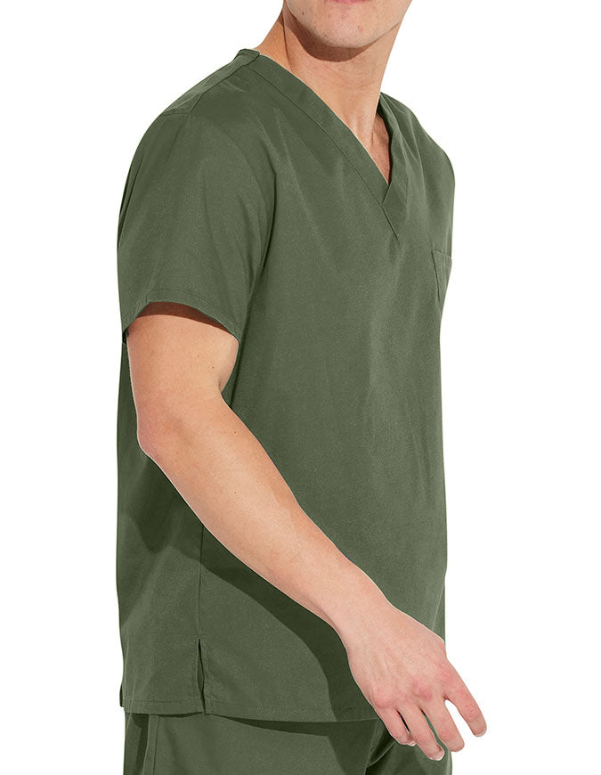 Dickies EDS Signature Unisex V-Neck Scrub Top - Olive