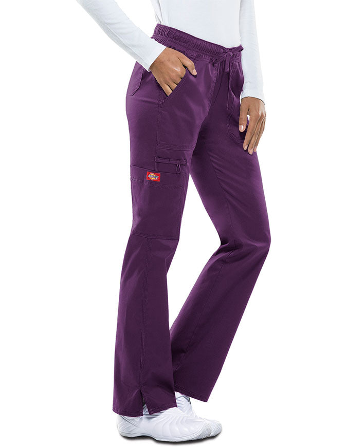 Dickies GenFlex Women's Low Rise Straight Leg Cargo Pant - Eggplant