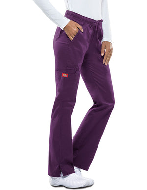 Dickies GenFlex Women's Low Rise Straight Leg Cargo Pant - Eggplant