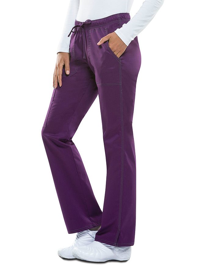 Dickies GenFlex Women's Low Rise Straight Leg Cargo Pant - Eggplant