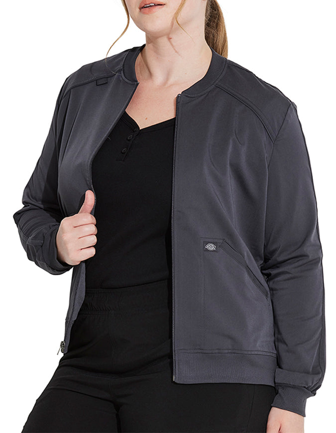 Dickies Balance Women's Zip Front Jacket Pewter