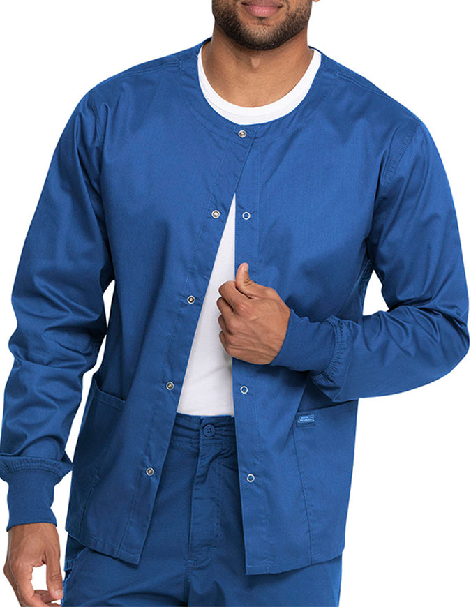 Genuine Dickies Industrial Strength Unisex Warm-up Jacket - Royal