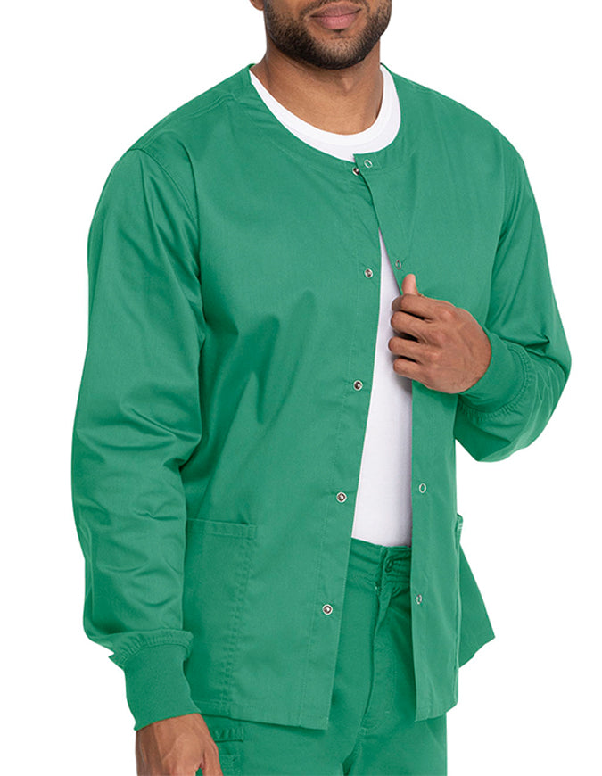 Genuine Dickies Industrial Strength Unisex Warm-up Jacket - Surgical Green