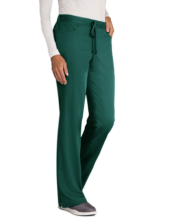 Grey's Anatomy 31.5 Inch Women's Drawstring Medical Scrub Pants - Hunter Green