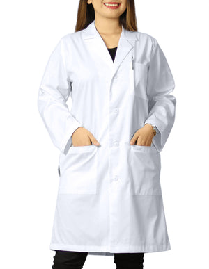 Heedfit Unisex Classic Long White Lab Coat