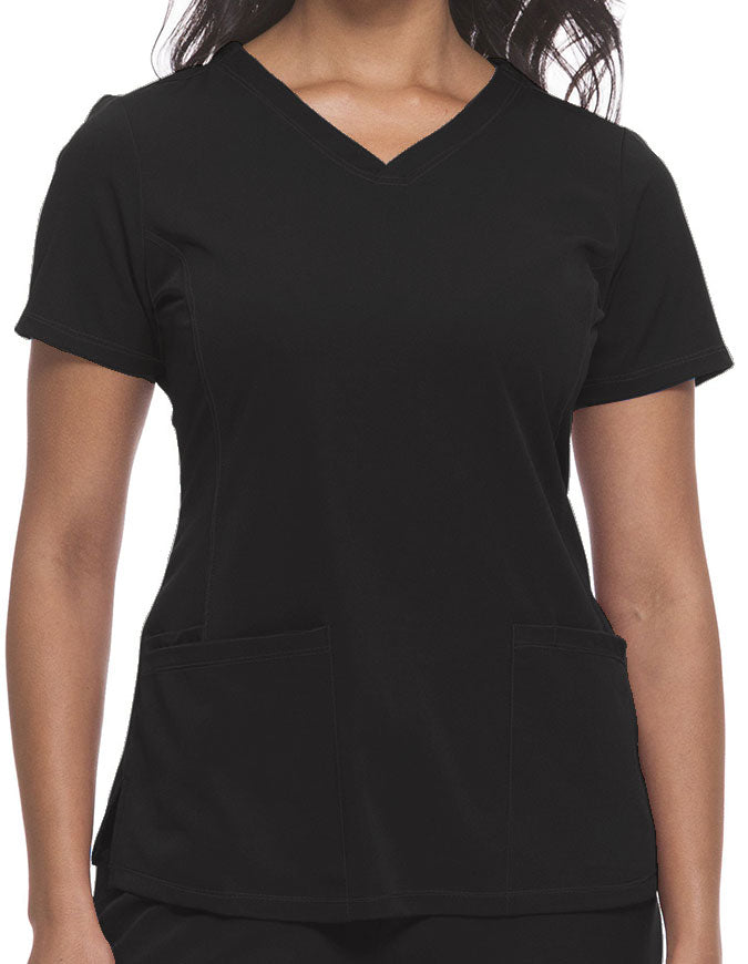 Healing Hands HH WORKS Women's V-neck Monica Top - Black