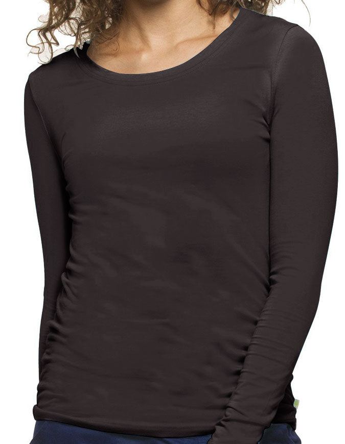 Healing Hands Women's Long Sleeve Melissa Tee - Black