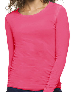 Healing Hands Women's Long Sleeve Melissa Tee - Carnation Pink