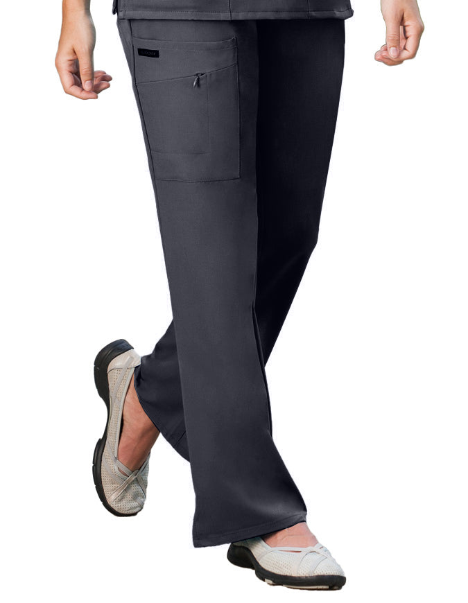 Jockey 31.5 Inch Women's Flare Leg Medical Scrub Pants - Charcoal