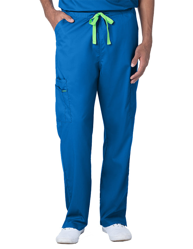 Landau Proflex Unisex Straight Leg Cargo Scrub Pants Royal Blue