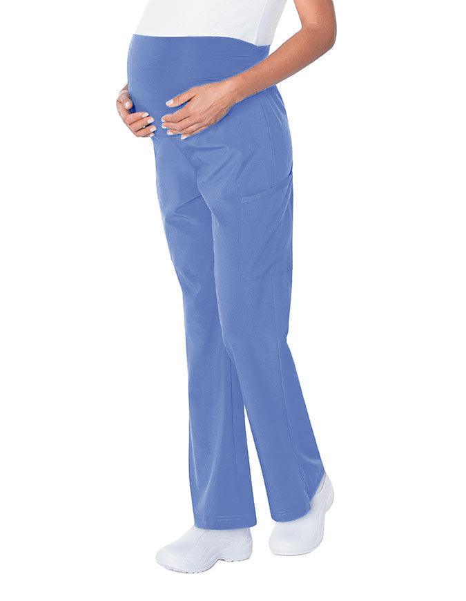 Landau Proflex Women's Maternity Cargo Scrub Pant - Ceil Blue