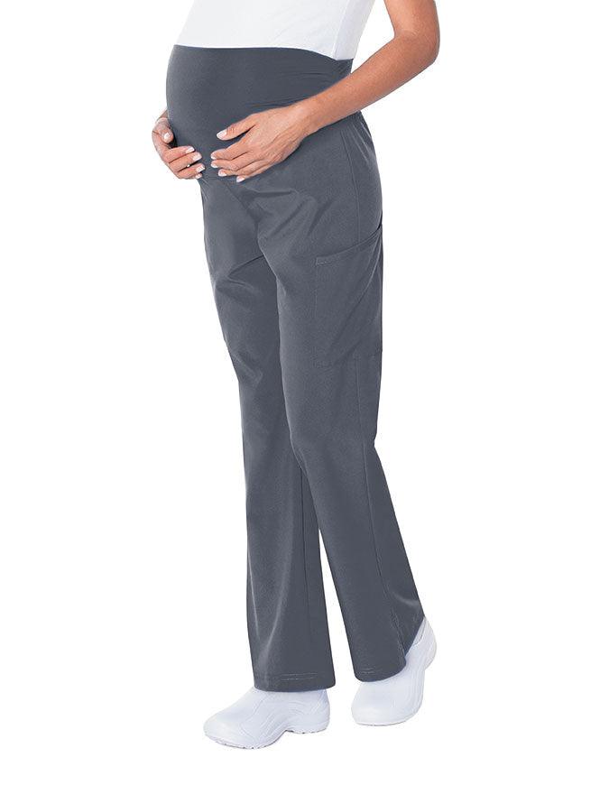 Landau Proflex Women's Maternity Cargo Scrub Pant - Steel Grey