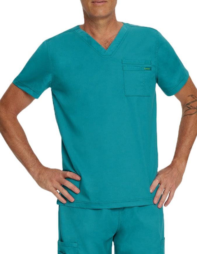 Landau Proflex Men's V-Neck Top - Teal