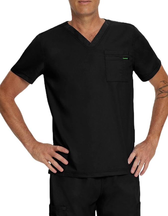 Landau Proflex Men's V-Neck Top - Black