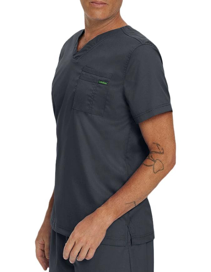 Landau Proflex Men's V-Neck Top - Graphite