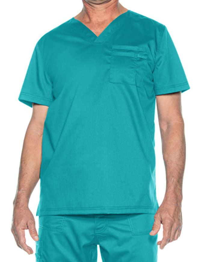 Landau Proflex Men's V-Neck Top - Teal