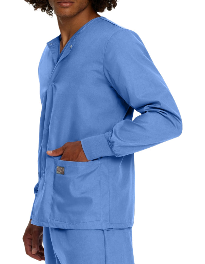 Landau Scrub Zone Unisex Warm up Jacket - Ciel Blue