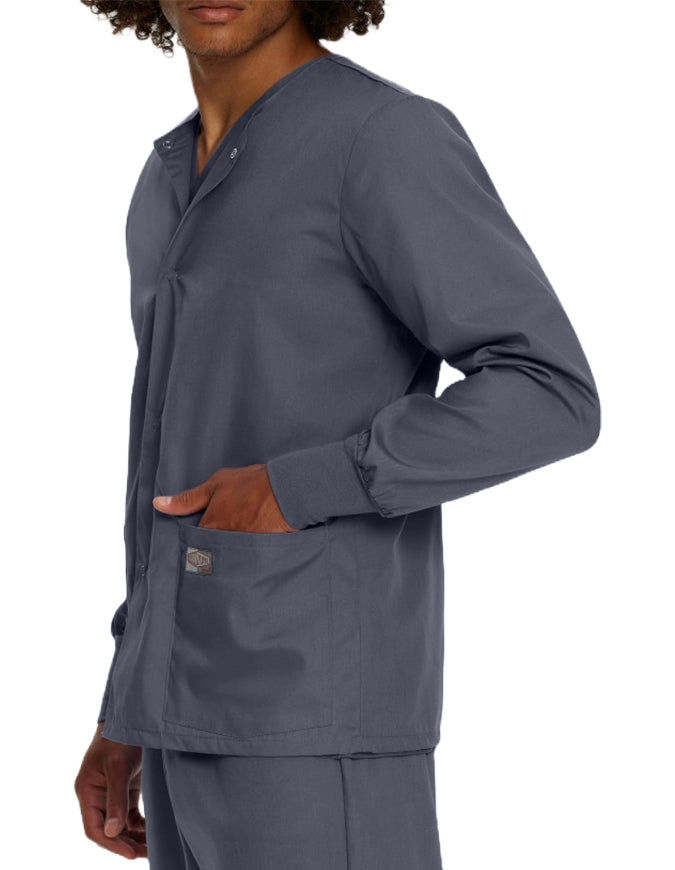 Landau Scrub Zone Unisex Warm up Jacket - Steel Grey